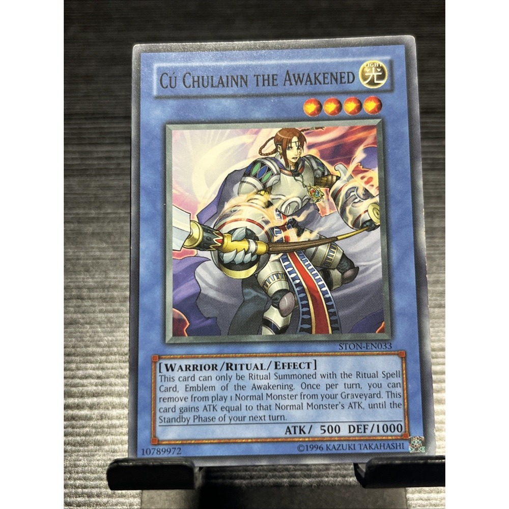 Cu Chulainn the‎ Awakened STON-EN033 Yu-Gi-Oh! Common – Moderately Played